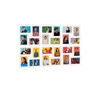 vidaXL Fotolijst voor 24x(10x15 cm) foto MDF wit332788 Blanc G