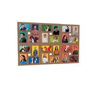 vidaXL Collage de cadres photo de photo 24x(13x18 cm) Marron clair MDF