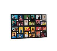vidaXL Collage de cadres photo pour photo de 24x(13x18 cm) Noir MDF