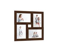 Fotolijst voor 4x(10x15 cm) foto MDF donkerbruin332770
