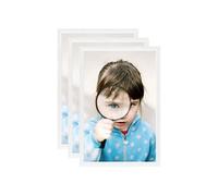 vidaXL Collage de cadres photo 3 pcs de table Blanc 21x29,7 cm MDF