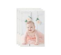 vidaXL Collage de cadres photo 3 pcs de table Argenté 21x29,7 cm MDF
