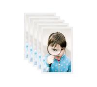 Fotolijsten 5 st voor tafel 21x29,7 cm MDF wit332593