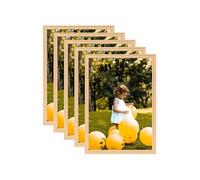 Fotolijsten 5 st voor wand of tafel 70x90 cm lichteikenkleurig332657