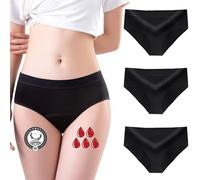 FOTOOL Culotte absorbante Messtruelles = 3 tampons - Lavables - Coton - Écologique - Slip pour Cycle Messtruelle - Messtruations - Femme Sous-vêtement - Periodique - Incontinence, Tre-yj01, XXL