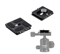 Fotopro Arca-Swiss QAL-40 Plaque à dégagement rapide en aluminium 40 mm pour trépied professionnel amovible pour appareil photo reflex numérique et objectif lourd, plaque QR antidérapante QAL-40