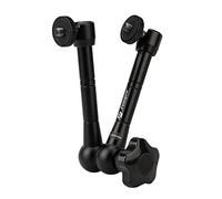 Fotopro Bras Magique de 11 Pouces Les Deux Vis à Filetage 1/4 Pouce Magic Arm Articulé Réglable pour Trépied Lumière LED Moniteur Microphone Super Pince