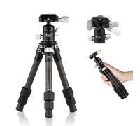 Fotopro Mini trpied de voyage compact et lger en fibre de carbone avec tte sphrique 360 degrs, plaque QR pour appareil photo, camscope, m