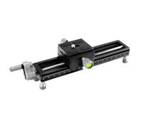 Fotopro Rail de mise au point macro pour gros plan macro photographie avec plaque de dégagement rapide 19 cm en alliage d'aluminium universel pour appareil photo reflex numérique, caméscope,