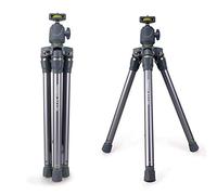 Fotopro S3-Lite Gris & Vert - Kit trépied Universel Compact & léger avec Colonne Centrale réversible - Fourni avec 1 Support Smartphone & 1 Adaptateur GoPro