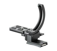 Fotopro Support Vertical pour Appareil Photo, Collier d'objectif Rotatif pour trépied, Plaque de Montage rotative 1/4 pour DSLR SLR, Plaque Compatible avec Les objectifs de Type Arca