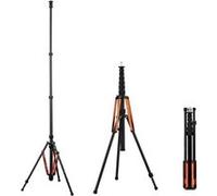 Fotopro TR-01C - Trépied de studio en fibre de Carbone - 5 sections Noir G