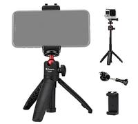 Fotopro Trépied Compact pour Appareil Photo - Portable - avec Support de téléphone pour Smartphone Sony Canon