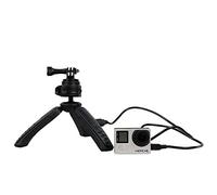 Fotopro - Trépied de Table Powerbank - X-POD Noir + Kit Accessoires Adaptateur Smartphone SJ-15 et Action Cam GA-1