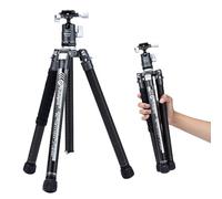 Fotopro Trépied de Voyage léger pour caméra Monopode 62 Pouces 360 tête sphérique Extensible Stable 2,07 LB trépied Professionnel Ultra léger en Fibre de Carbone pour Appareil Photo Reflex numérique