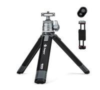 Fotopro Trépied Mini Extensible en Alliage d'Aluminium avec Tête Sphérique pour Téléphone Portable, Support Universel pour Tablette, Télécommande Bluetooth pour Téléphone, Appareil Photo
