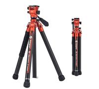 Fotopro X-Aircross 3 Lite Video Trépied de voyage léger de 162 cm avec tête fluide 1 kg Trépied de voyage professionnel portable en fibre de carbone pour appareil photo reflex numérique Charge jusqu'à