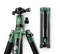 Fotopro X-Aircross 3 Trépied en Fibre de Carbone pour Appareil Photo 0,9 kg Ultraléger 157,5 cm Charge maximale jusqu'à 10 kg Vert