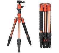 Fotopro X-Go Gecko - Trépied Professionnel Compact et Mobile, Orange