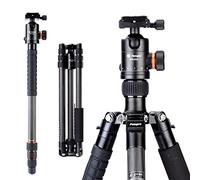Fotopro X-go Max trepied Professionnel pour caméra,Fibre de Carbone Portable trépied,64 Pouces trépied pour Appareil Photo et DSLR Canon Nikon Sony, Capacité Max: 12 kg, Noir.