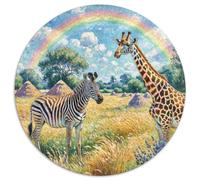Fotos De Animauxes 1000 Pièces Puzzle Rond Puzzles Classiques Group Photo of Animauxs Puzzle Ronds Créatif - Jeu Éducatif Activité Familiale Ami Intéressants Cadeau Unique 1000pcs (67.5x67.5cm)