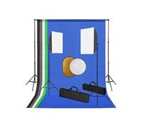 Kit de Studio Photo et Lampes Toile de Fond et Réflecteur Photographie vidaXL