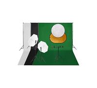 Kit de studio photo avec éclairage toile de fond et réflecteur, kit de studio, lampe de lumière du jour, ensemble d'éclairage de studio