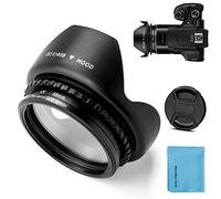 Fotover Bague adaptateur de filtre en métal 58 mm avec UV pour PowerShot SX30 IS/SX40 HS/SX50 HS appareil photo numérique Canon FA-DC67A + pare-soleil d'objectif en forme de fleur tulipe