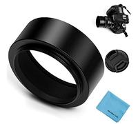 Fotover en métal à Visser Focus Lens Hood avec Centre Pincez Bouchon d'objectif pour Canon Nikon Sony Pentax Olympus Fuji Sumsung Leica Camera + Chiffon de Nettoyage