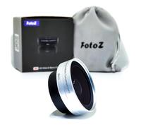 FotoZ Mini objectif de conversion grand angle 40,5 mm 0,75 x (avec macro), pour Sony ZV-1F ZV-E10, ZV-E10 MarkII A6400 A6700 accessoires, compatible avec kit d'objectif 16-50 mm, PZ 16-50 mm OSS II
