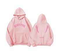 FOTS BP Born Pink Tour Merch Sweat à Capuche Kpop Jisoo Jennie Rosé Lisa Même Sweat-Shirt Men de Femmes Pink-S