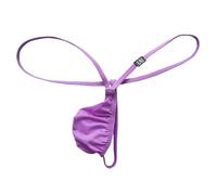 Fottmio Strings Homme Mini String Homme Tanga T-Back Thong Taille Basse G-String Sexy sous-Vêtements