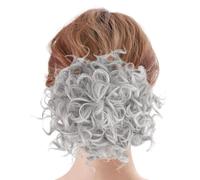 Fou Chouchou avec Élastique à Cordon Fausse Perruque Bou Extension pour Cheveux Mariage Fête Bureau