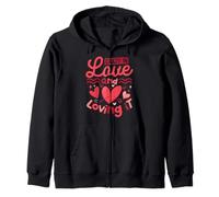 Fou d'amour et J'adore ça Sweat à Capuche