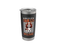 Fou et Welsh Springer Spaniel Gobelet isotherme en acier inoxydable double paroi