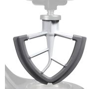 Fou Flexible - Accessoire Grattoir Bol Batteur Plat | Pale De Remplacement Pour Robot Sur Socle Inclinable 4.5-5 Litres | Lame Revêtue Anti-Adhésif Avec Bords Silicone Souples