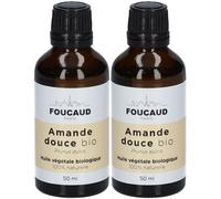 FOUCAUD Huile Végétale Amande Douce bio Pour La Peau 2x50 ml