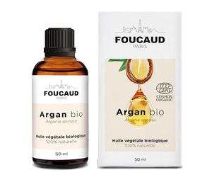 FOUCAUD | Huile végétale d'Argan | Argania spinosa | BIO | 100% naturelle | Régénérant | Embellisseur | Fortifiant | 50 ml | Marque Française depuis 1946