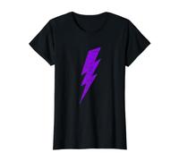 Foudre Violet Vieilli - Symbole Minimaliste Audacieux T-Shirt Graphique avec Valeur