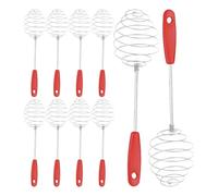 Fouet,10 Pièces Fouet en Ressort Spiralé Acier Inoxydable | Accessoire Manuel Ustensiles de Cuisine pour Sauce Farine Pâtisserie Pancakes