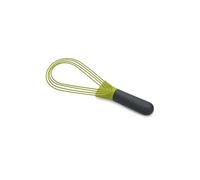 Joseph Joseph Fouet Twist 2-en-1 – fouet plat et ballon, silicone, gris/vert
