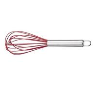 Fouet 20 cm - LACOR - Silicone - Manche inox - Résistance chaleur 300°C - Compatible lave-vaisselle