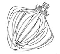 Fouet à 11 fils en acier inoxydable B59B-KN211WW, compatible avec le batteur œufs de remplacement Kitchenaid Bowl Lift Mixer 7QT Durable