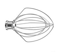 Fouet à 6 fils de neige pour accessoire inclinable Kn256 en acier argenté de rechange pour mixeurs moyens Tête de balai en acier inoxydable
