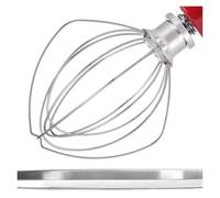 Fouet à 6 fils K45WW 4,5 QT, Compatible avec le batteur sur socle tête inclinable KitchenAid, mise niveau en acier inoxydable véritable