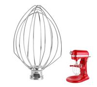 Fouet à 6 fils pour mixeur KitchenAid de 5 à 6 litres, accessoires de mélangeur sur support élévateur, fouet en acier inoxydable de 6 litres, fouet à crème aux œufs, fouet à mayonnaise à gâteau, pour