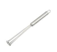 Fouet à billes en acier inoxydable (1 pièce) - Outil de cuisine for mélanger, fouetter, battre et remuer les œufs.(S)