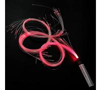 Fouet à fibre optique LED, 1,8 m Lampe en fibre optique, 190 fibre, 3 couleurs Modes 7 couleurs RGB, pour danse, fêtes, spectacles de lumière, festivals de musique
