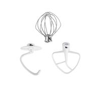 Fouet À Fil K45WW, Crochet Pétrisseur K45DH, Palette Plate Revêtue De Remplacement K45B, Compatible Avec Les Accessoires For Batteur Sur Socle À Tête Inclinable KitchenAid