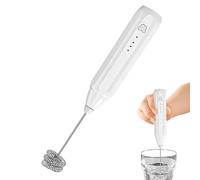 Fouet à lait rechargeable - Mélangeur électrique automatique à 3 vitesses | Mousseur à lait portable et manuel rechargeable - pour protéines, café, boissons, lait, œufs, crème en poudre